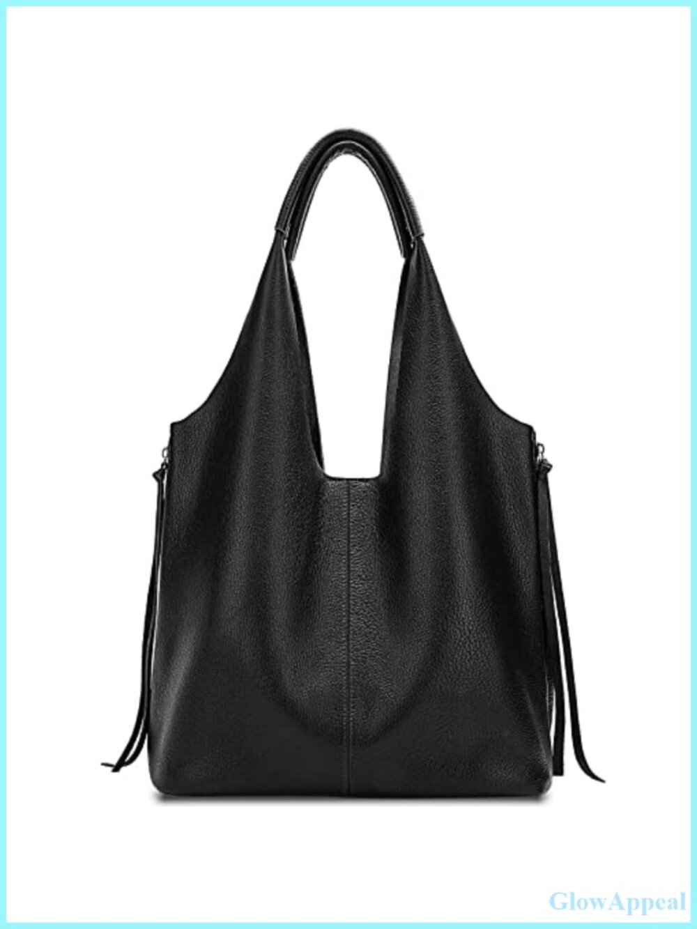 Genuine Leather Hobo Bag Large Slouchy Tote Purse for Laptop Work